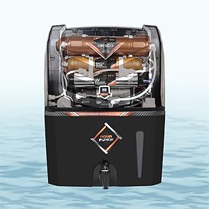 Kinsco Aqua Punch 15 Litre Copper + RO + UV + UF + TDS Adjuster Pure Copper Water Purifier Dispenser Machine, Black (With Free Pre Filter) Visit the Kinsco Store - Image 3