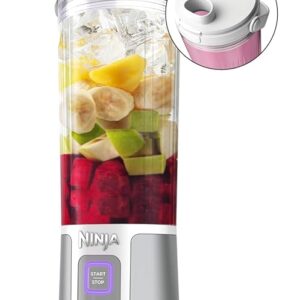 Ninja Blast Portable Cordless Blender (BC151WH) 530ml | USB-C Rechargeable | Crushes Ice & Frozen Fruit | BPA Free, Leak-Proof Travel Lid Stainless Steel Glossy White Brand: Ninja
